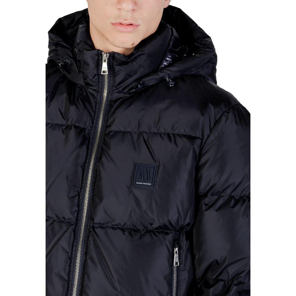 Manteau Armani Exchange bleu en polyamide