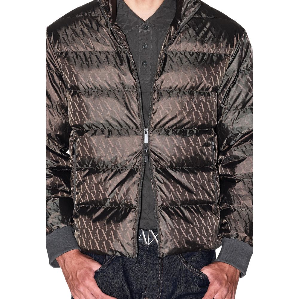 Manteau en polyamide vert Armani Exchange