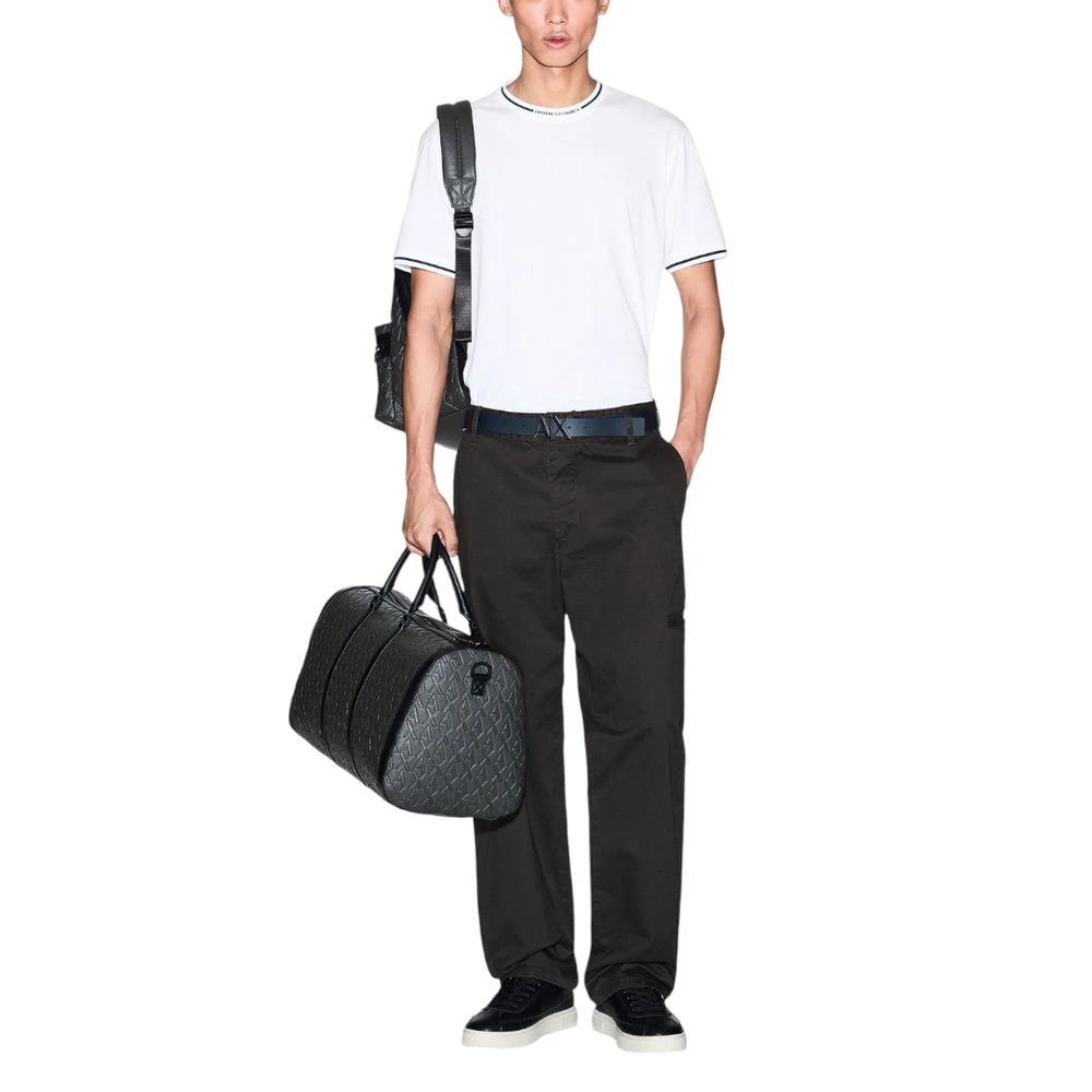 Armani Exchange White Cotton T-Shirt