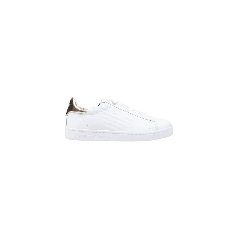 Baskets basses EA7 Emporio Armani en cuir blanc