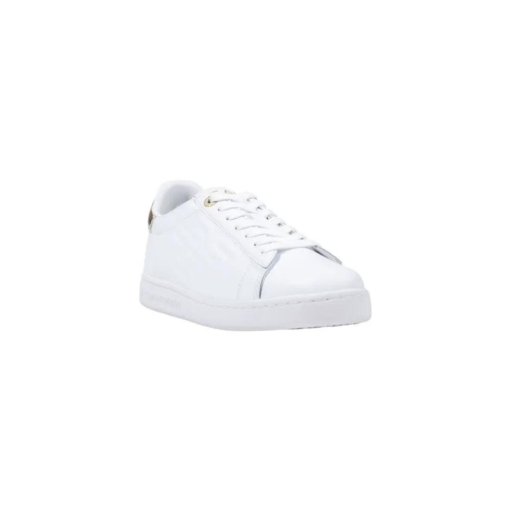 Baskets basses EA7 Emporio Armani en cuir blanc