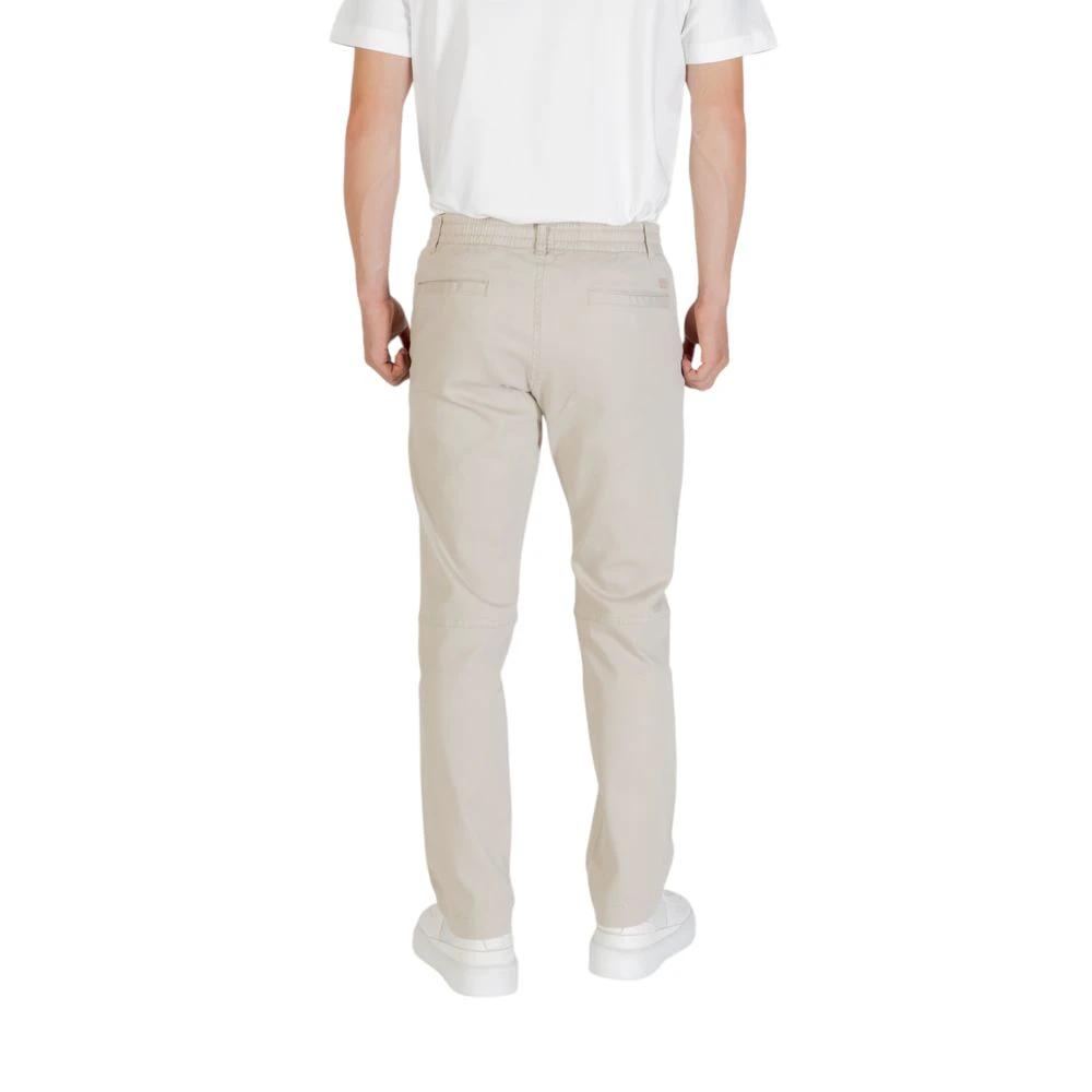 Pantalon décontracté Hugo Boss beige en polyester