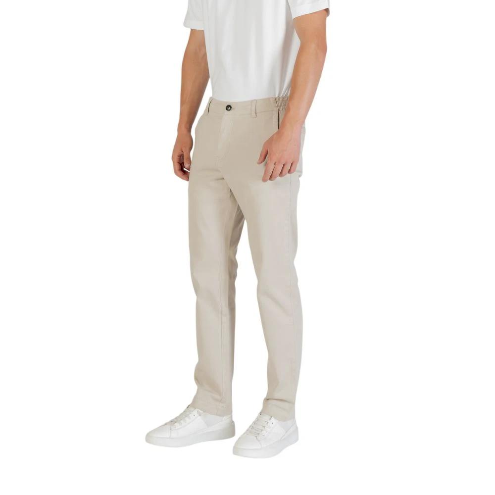 Pantalon décontracté Hugo Boss beige en polyester