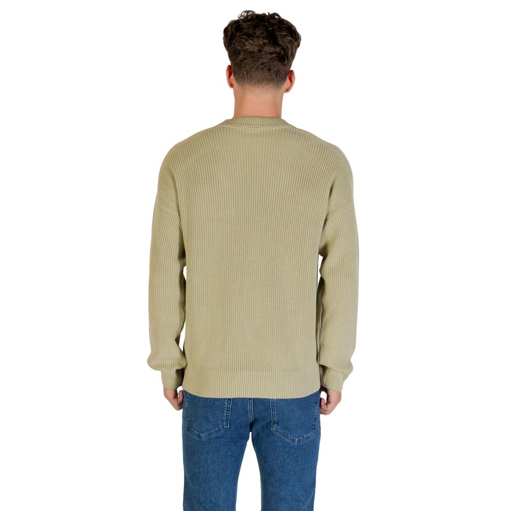 Sweat-shirt en coton vert Hugo Boss