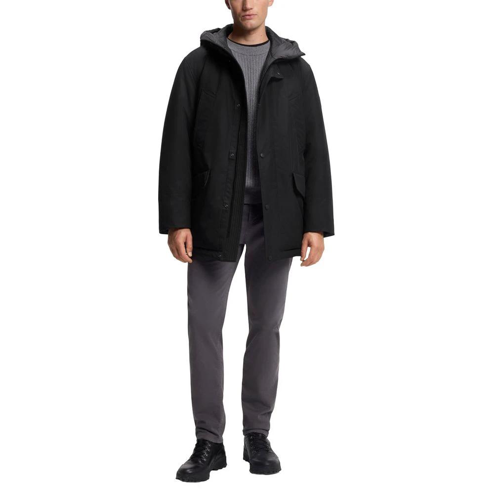 Veste longue Hugo Boss en polyester noir
