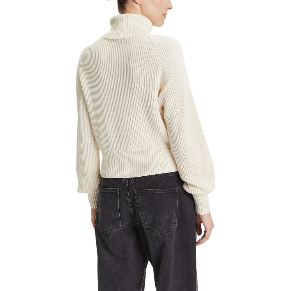 Sweat-shirt beige en coton Calvin Klein Jeans