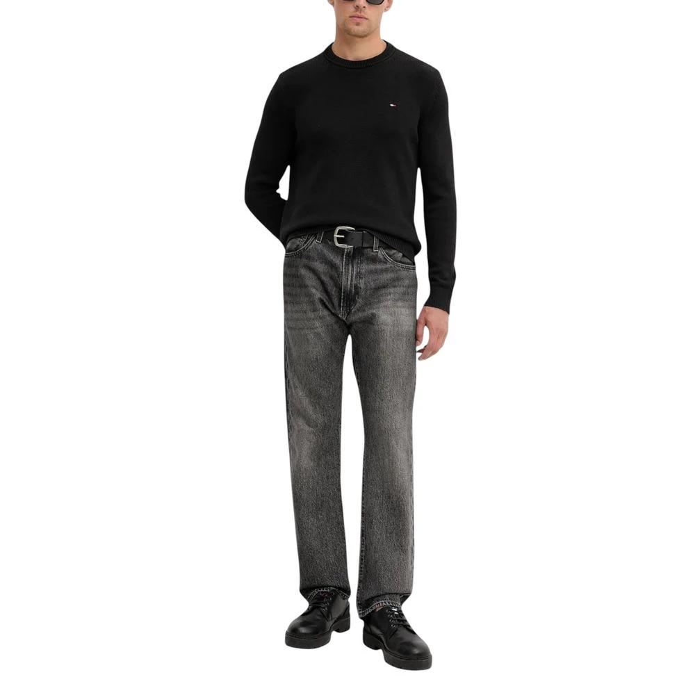 Sweat-shirt noir en coton biologique Tommy Hilfiger Jeans