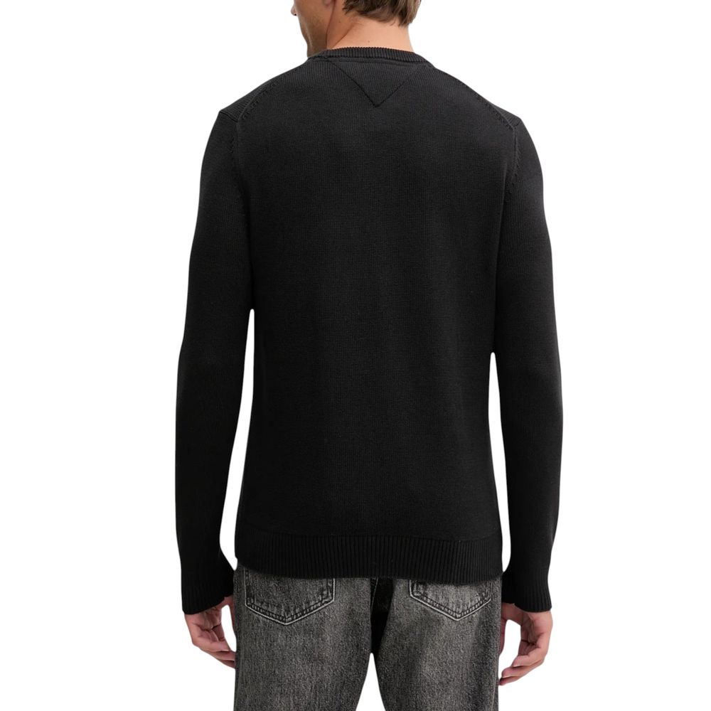 Sweat-shirt noir en coton biologique Tommy Hilfiger Jeans