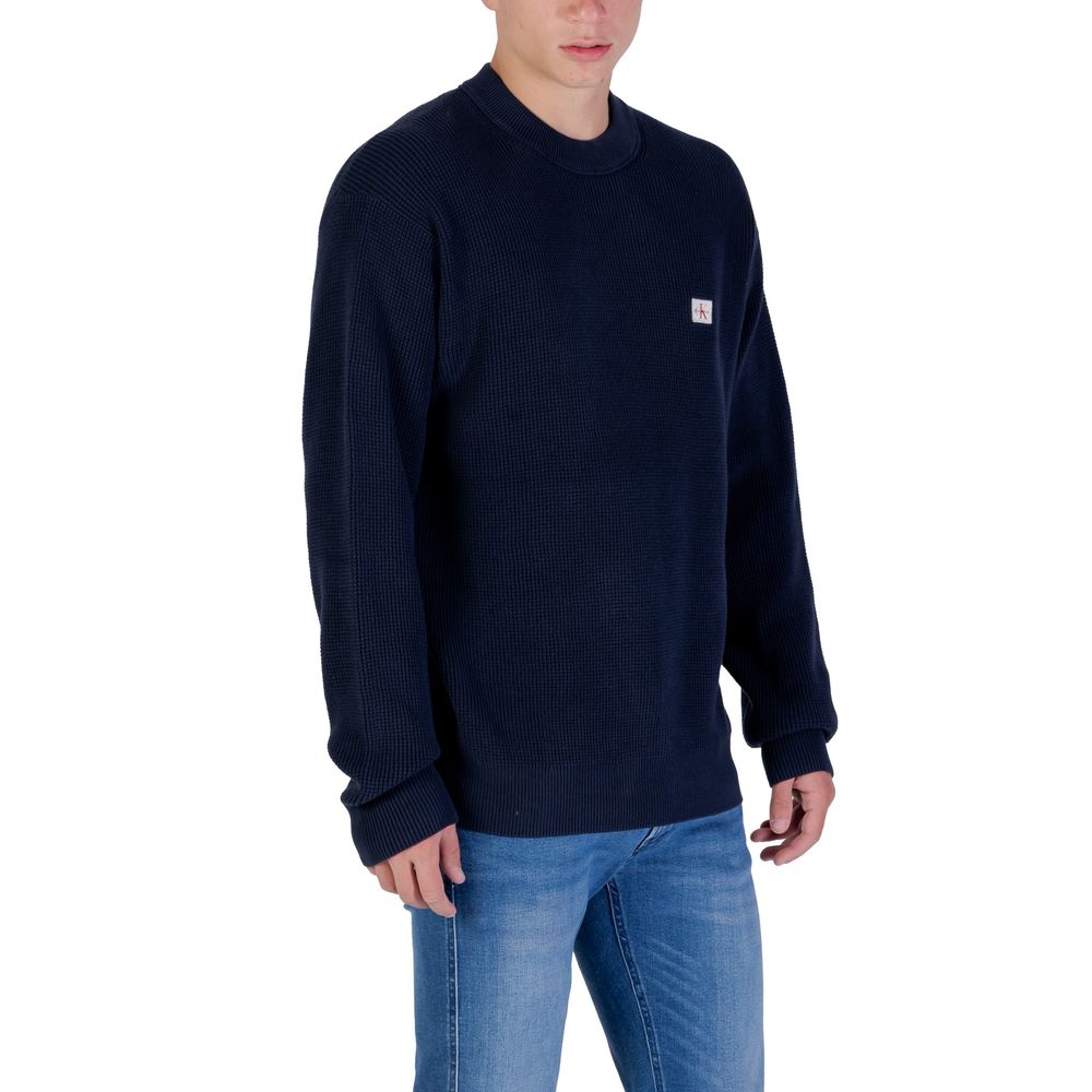 Sweat-shirt bleu en coton Calvin Klein Jeans