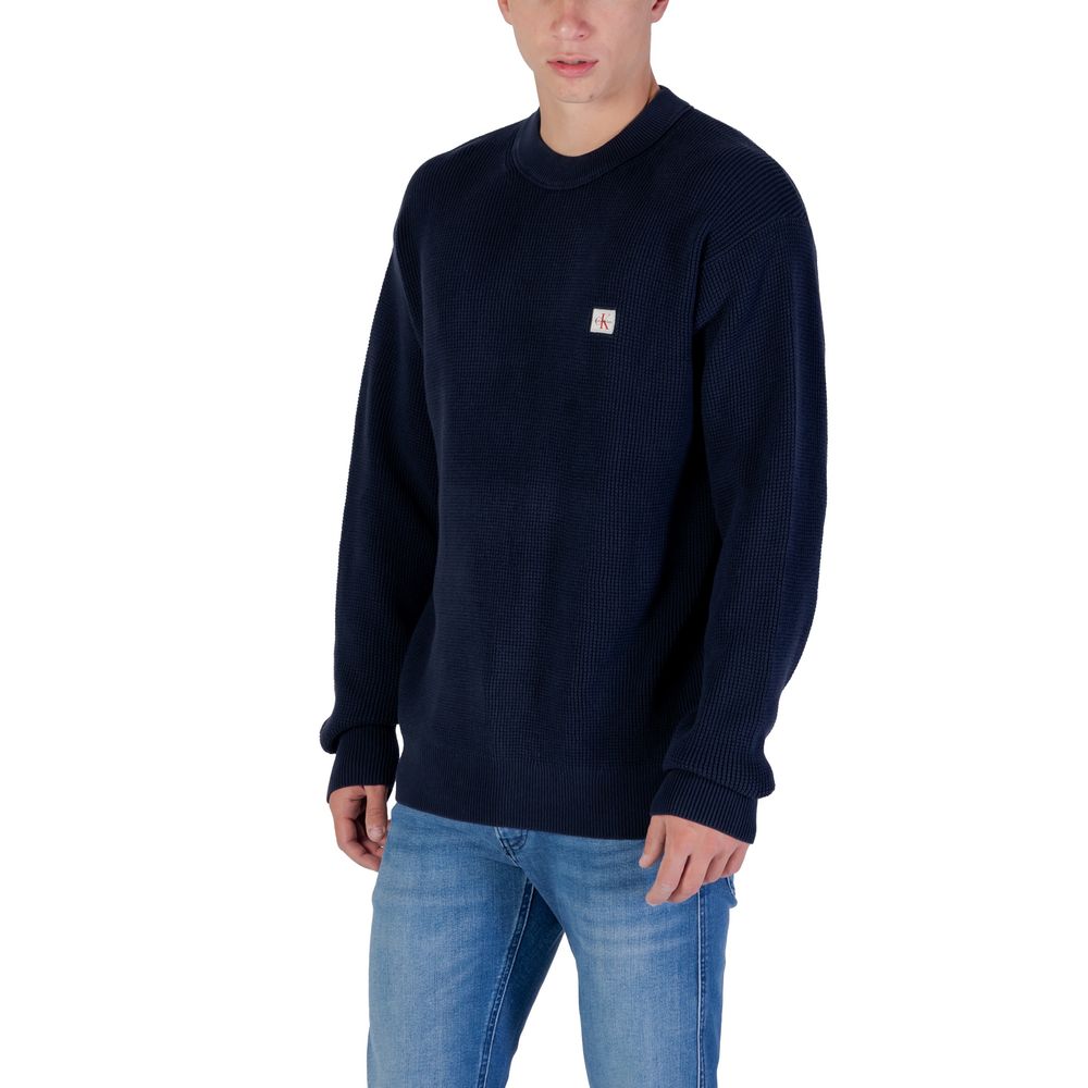 Sweat-shirt bleu en coton Calvin Klein Jeans