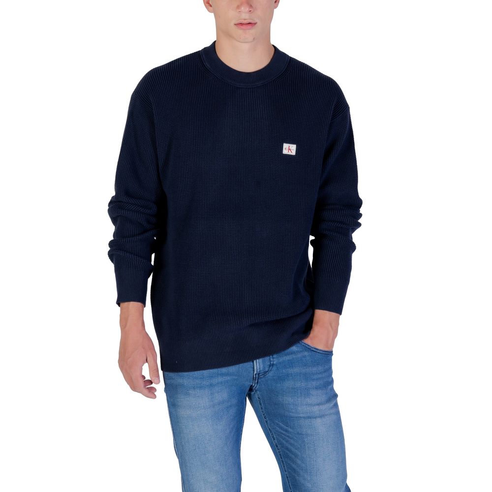 Sweat-shirt bleu en coton Calvin Klein Jeans