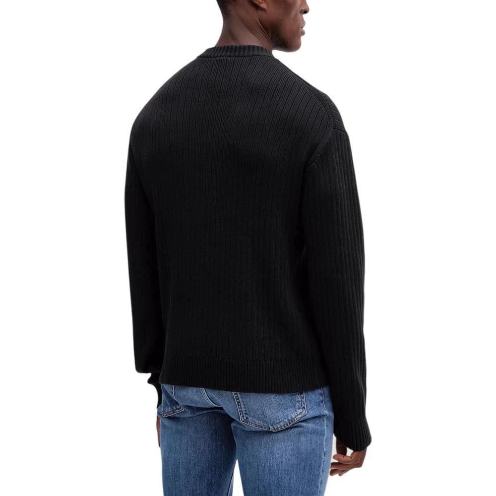 Sweat-shirt noir en coton Calvin Klein Jeans