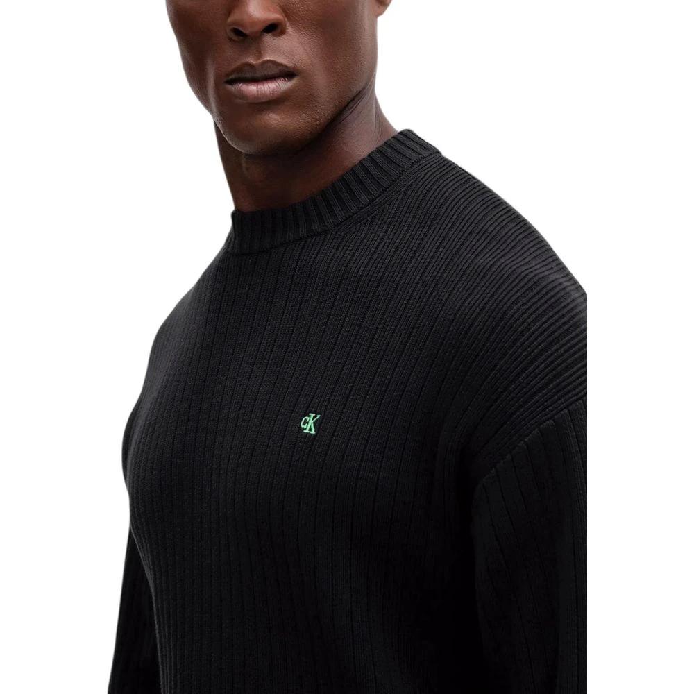 Sweat-shirt noir en coton Calvin Klein Jeans