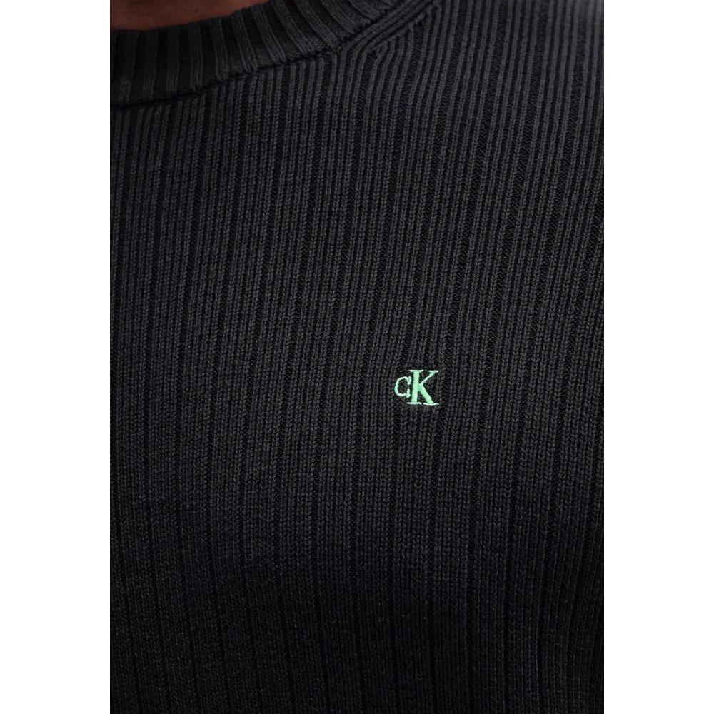 Sweat-shirt noir en coton Calvin Klein Jeans