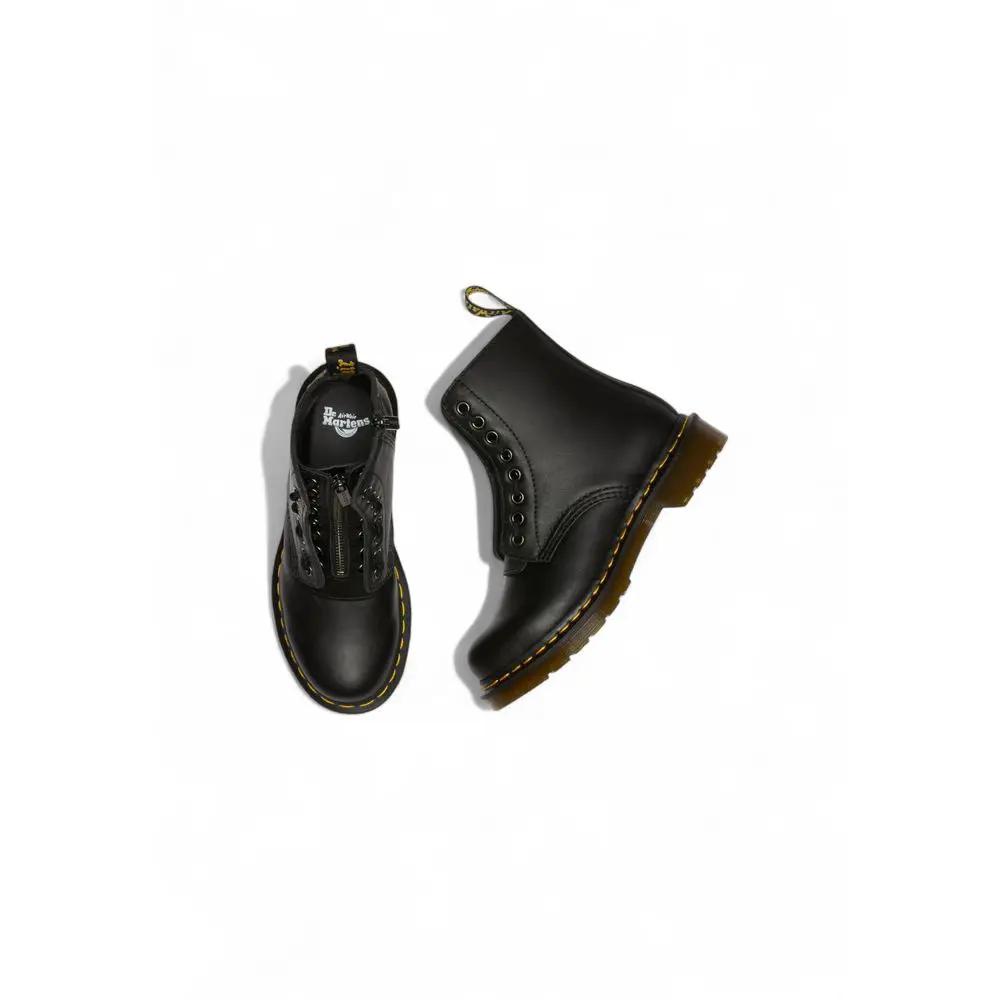 Bottes Dr. Martens en cuir noir à lacets