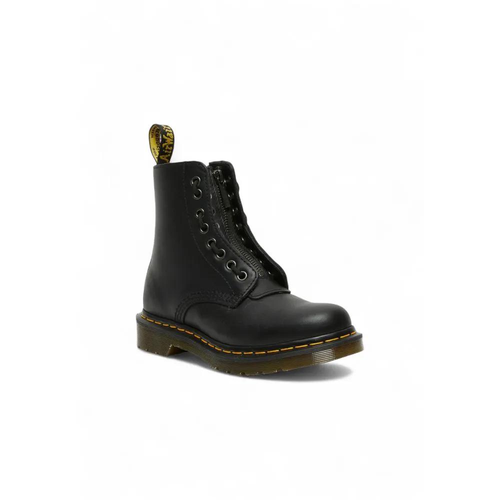 Bottes Dr. Martens en cuir noir à lacets