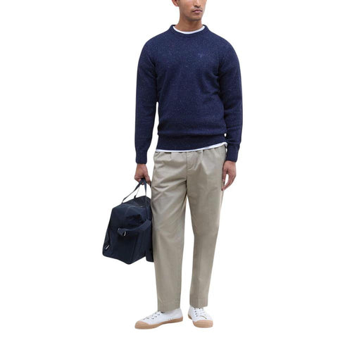 Sweat-shirt en laine bleue Barbour