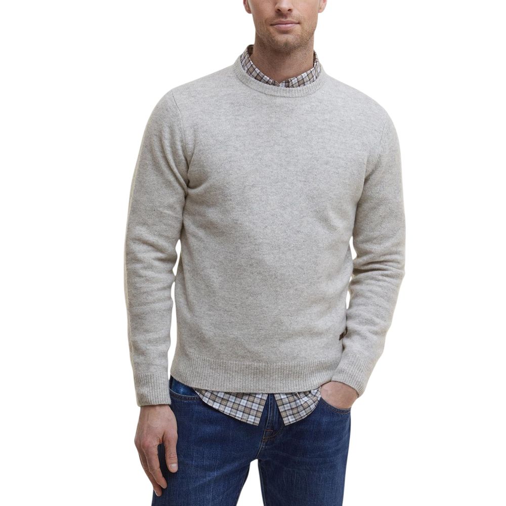 Barbour Gray Wool Sweatshirt