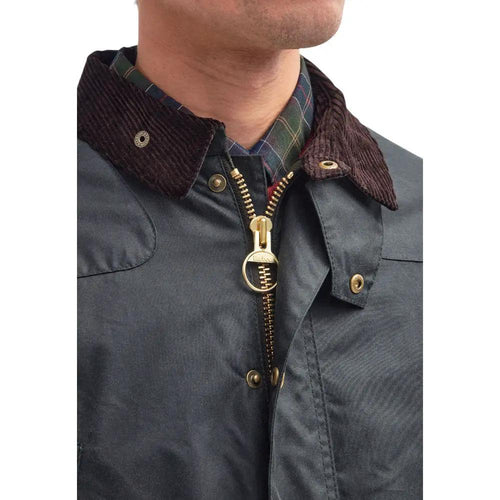 Veste Barbour grise en coton