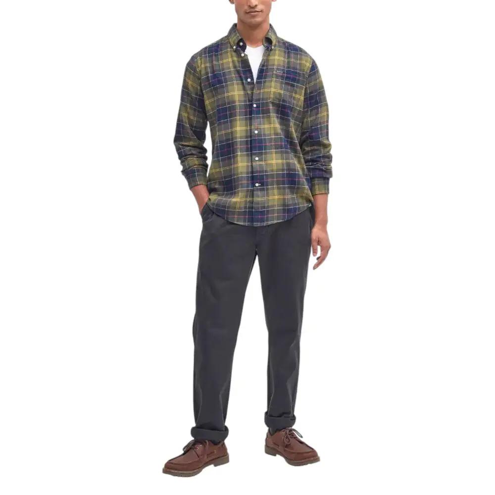 Chemise habillée bicolore en coton Barbour