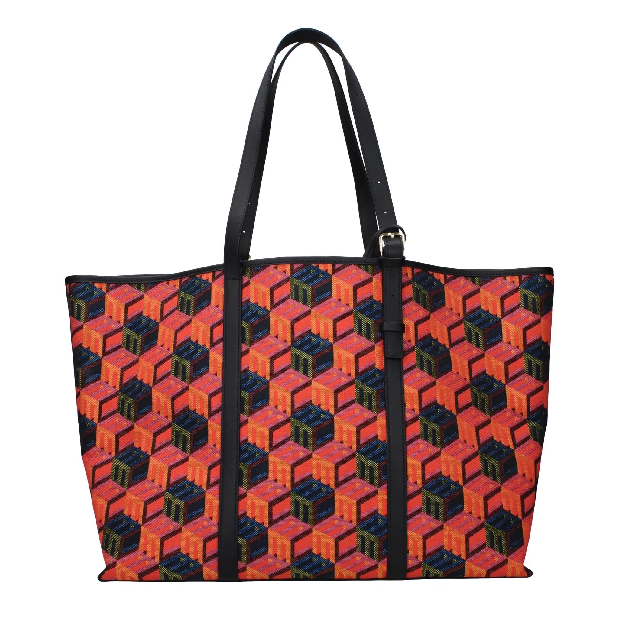 Sac à bandoulière multicolore à logo pour femme – Sac en tissu MCM avec pochette intérieure