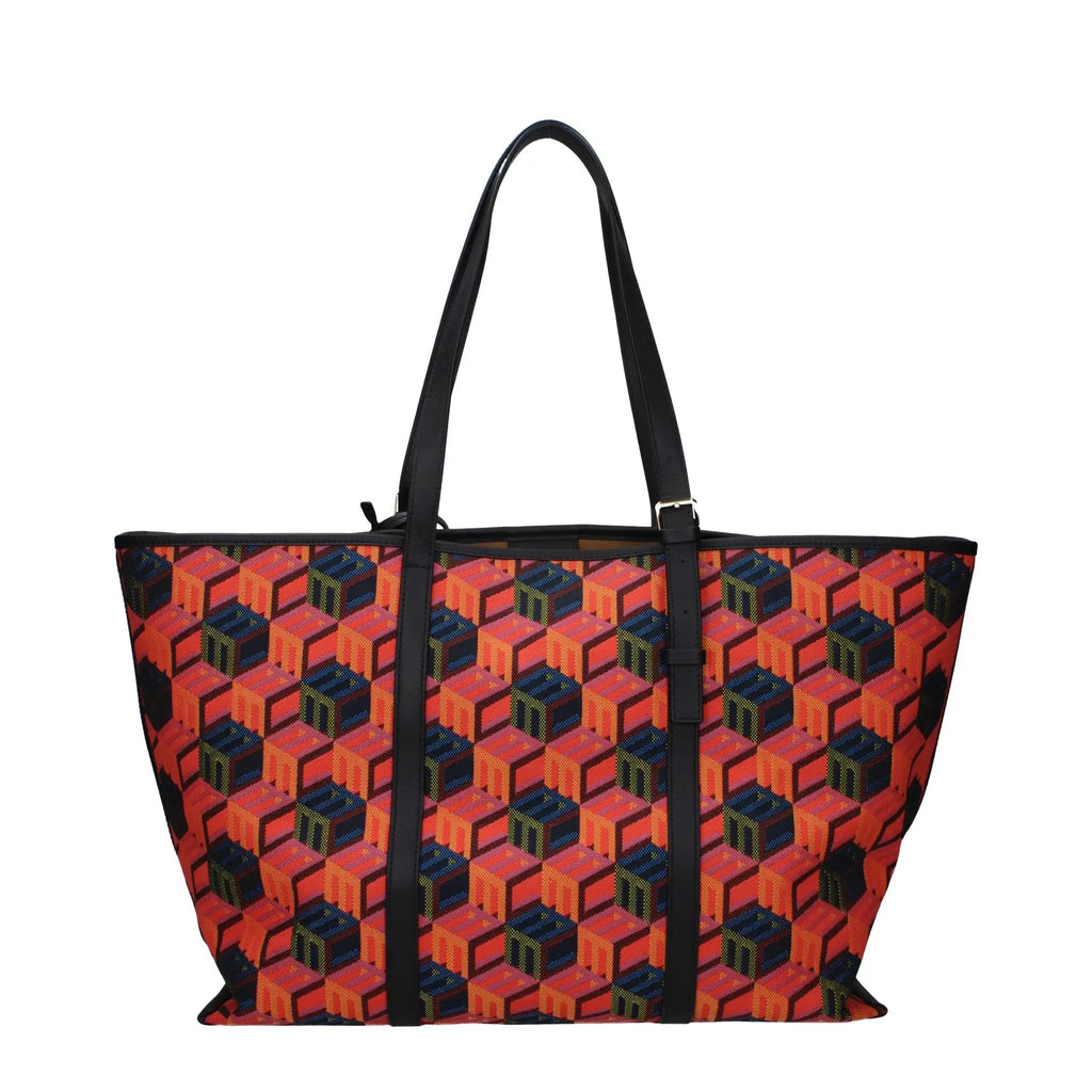 Sac à bandoulière multicolore à logo pour femme – Sac en tissu MCM avec pochette intérieure
