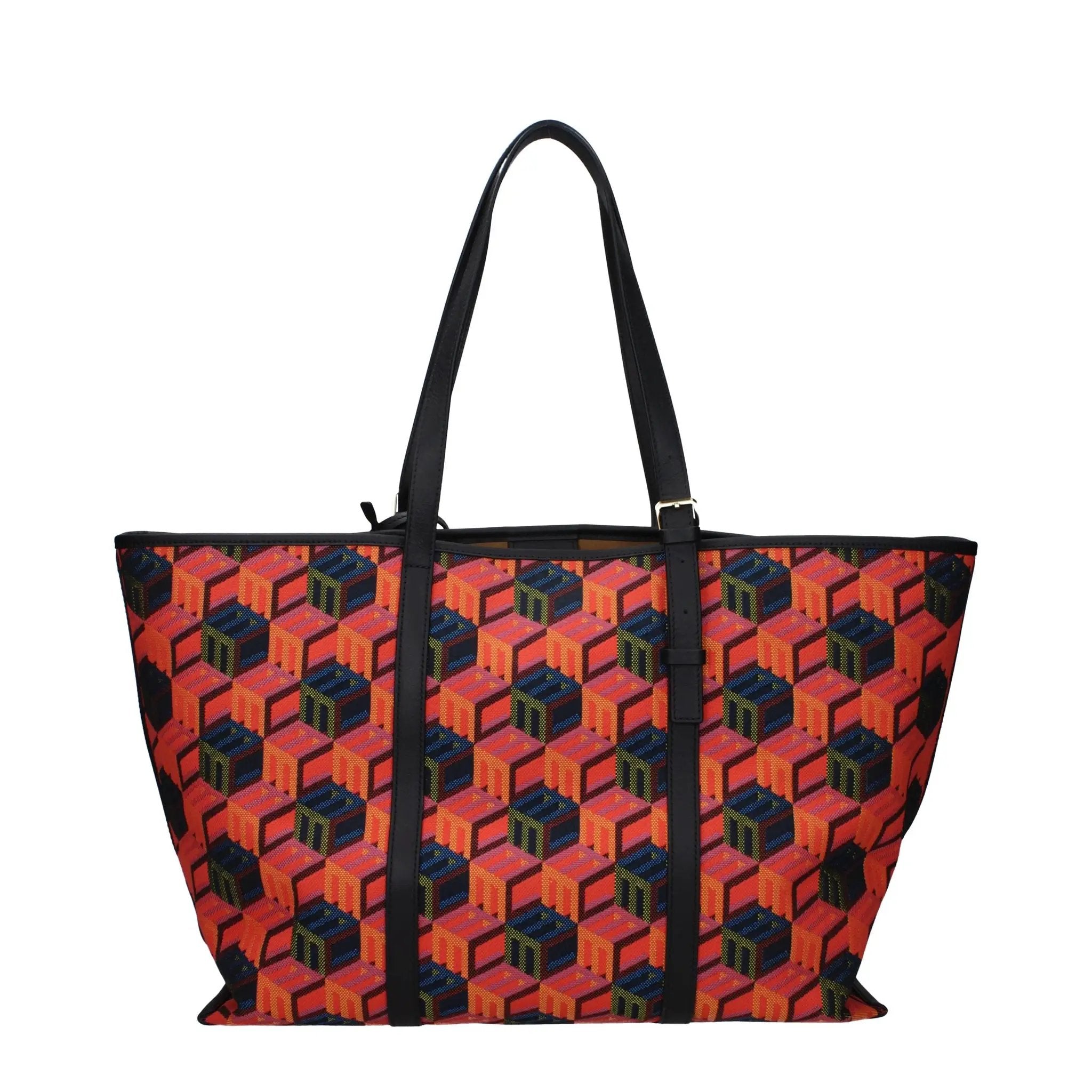 Sac à bandoulière multicolore à logo pour femme – Sac en tissu MCM avec pochette intérieure