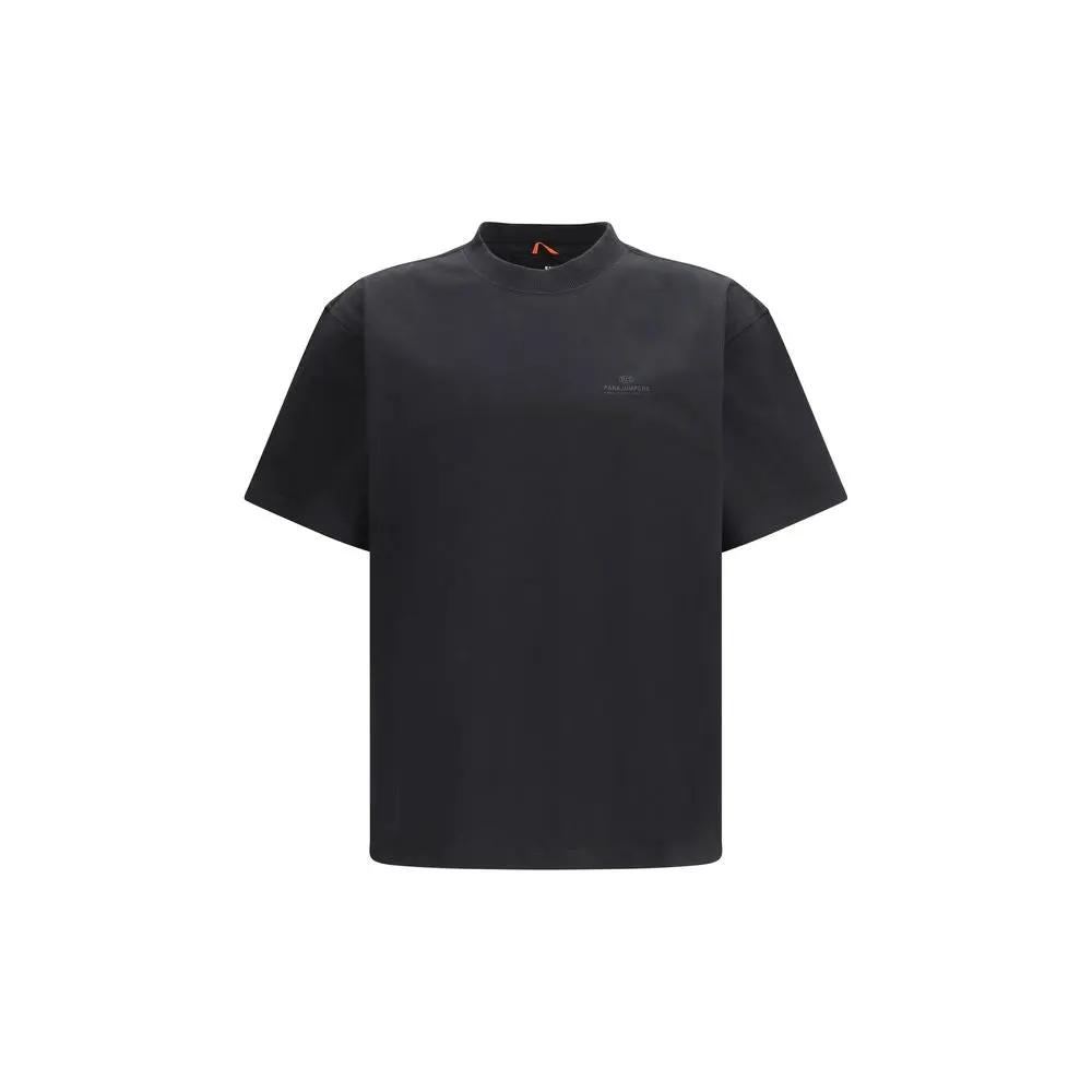Parajumpers Black Cotton T-Shirt
