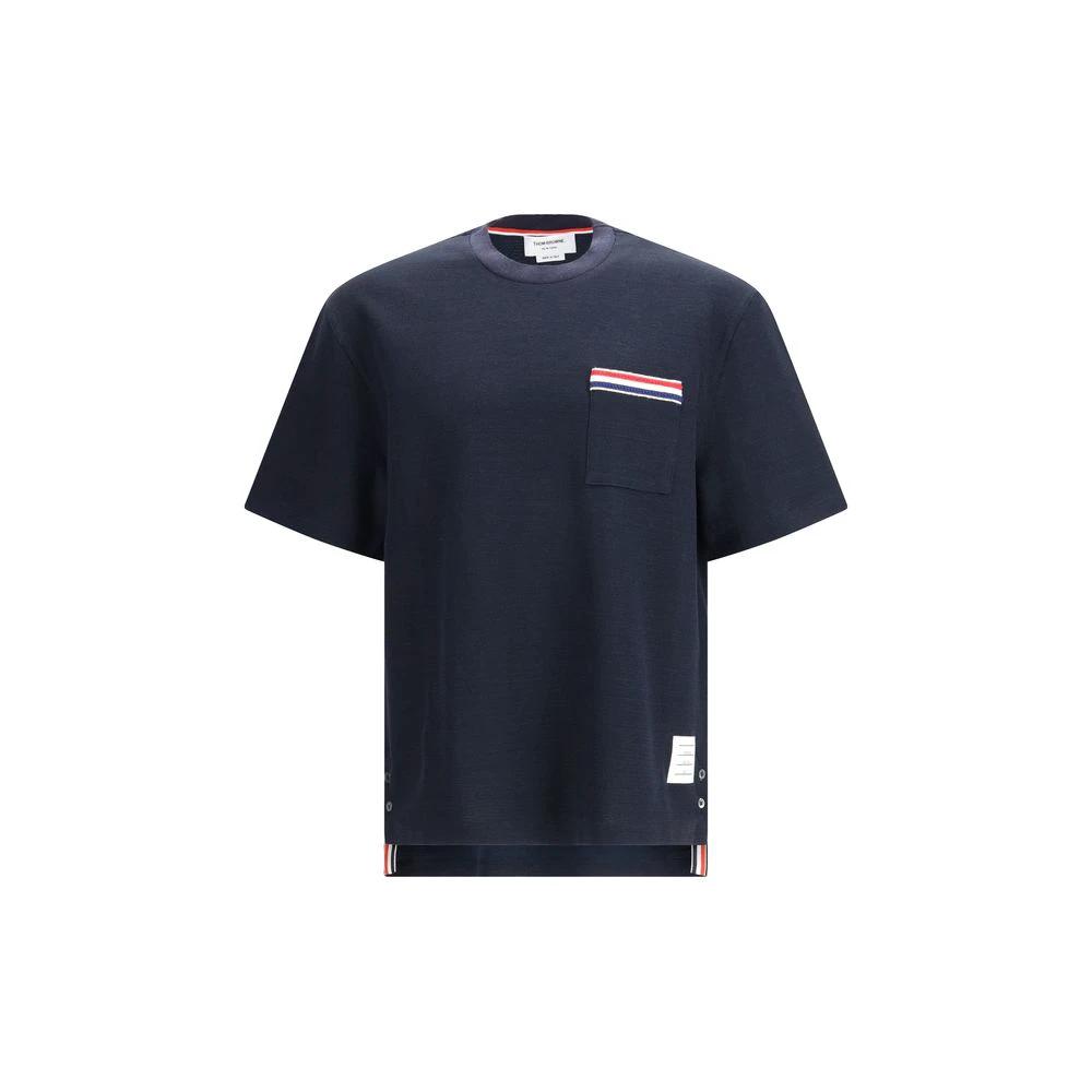 T-shirt en coton bleu Thom Browne