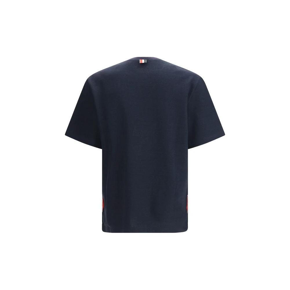T-shirt en coton bleu Thom Browne