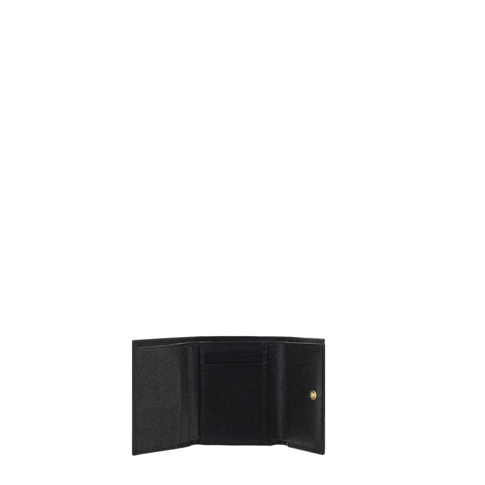 Portefeuille Dolce &amp; Gabbana Bos Taurus en cuir de veau noir
