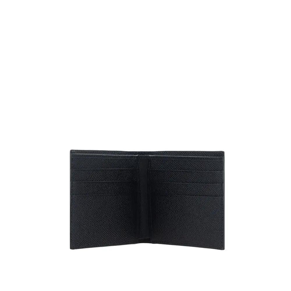 Dolce & Gabbana Black Calf Leather Bos Taurus Wallet