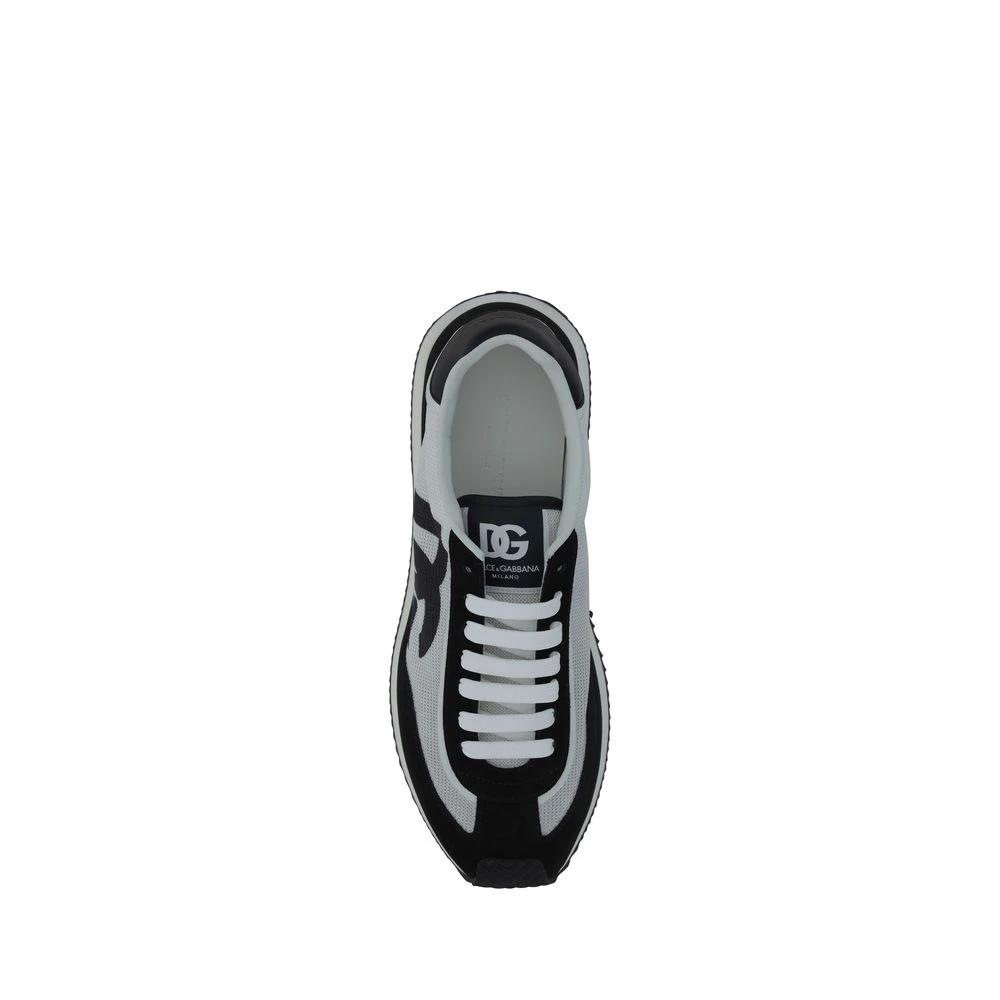 Baskets basses blanches en caoutchouc Dolce &amp; Gabbana