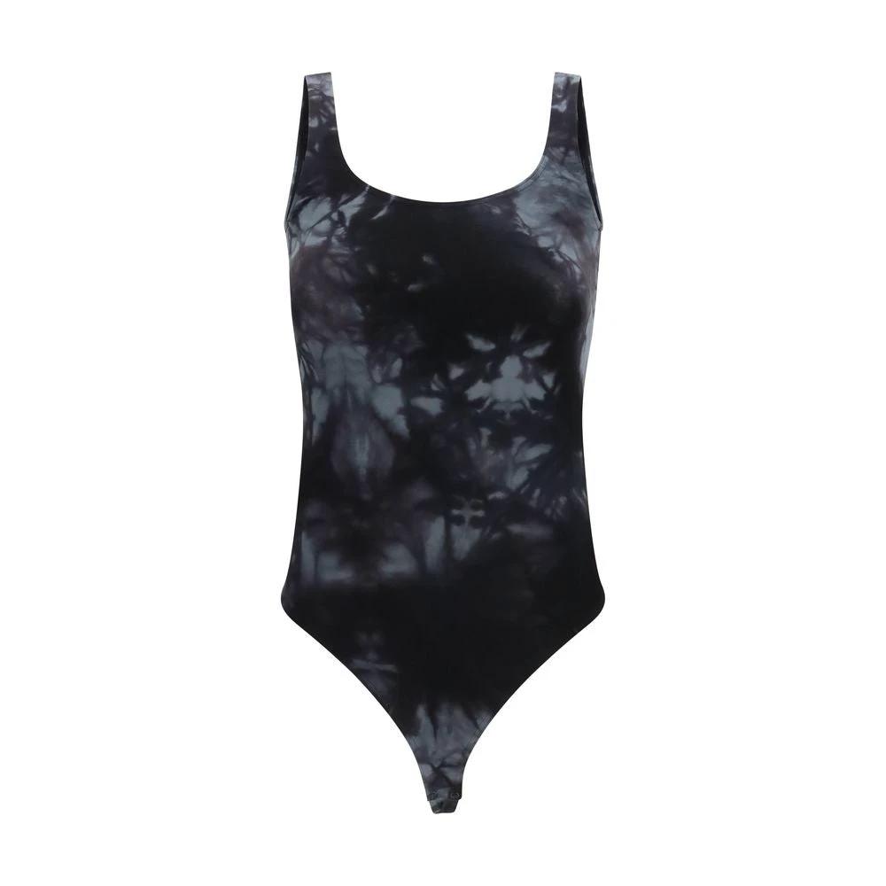 Body en coton noir Wolford