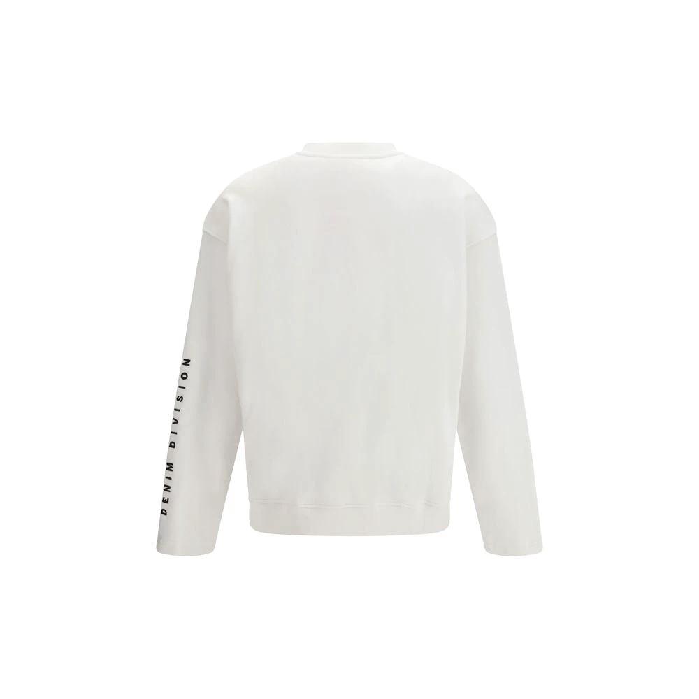 Sweat-shirt en coton blanc Diesel