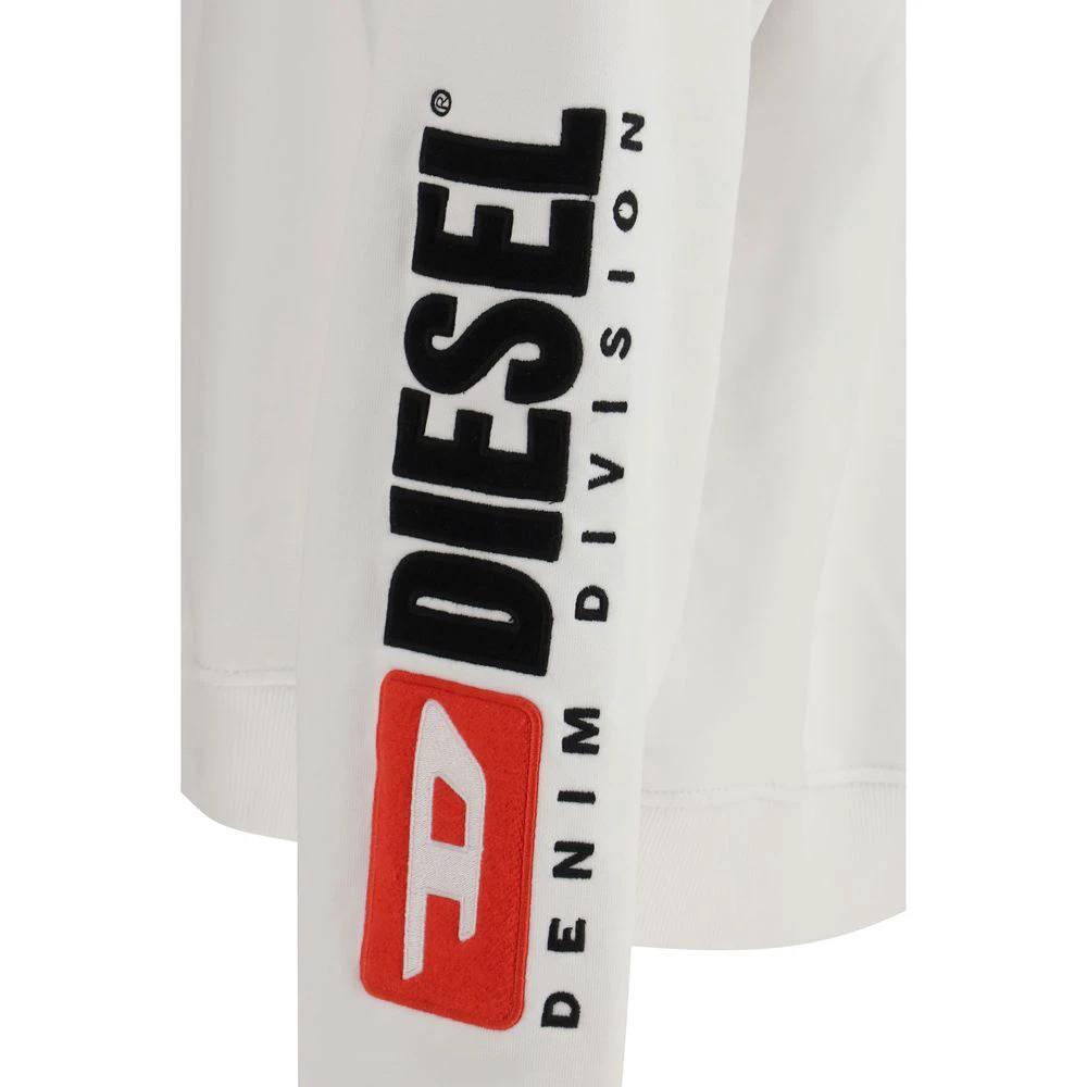 Sweat-shirt en coton blanc Diesel