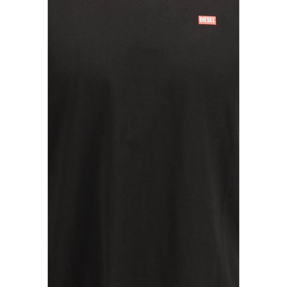 Diesel Black Cotton T-Shirt