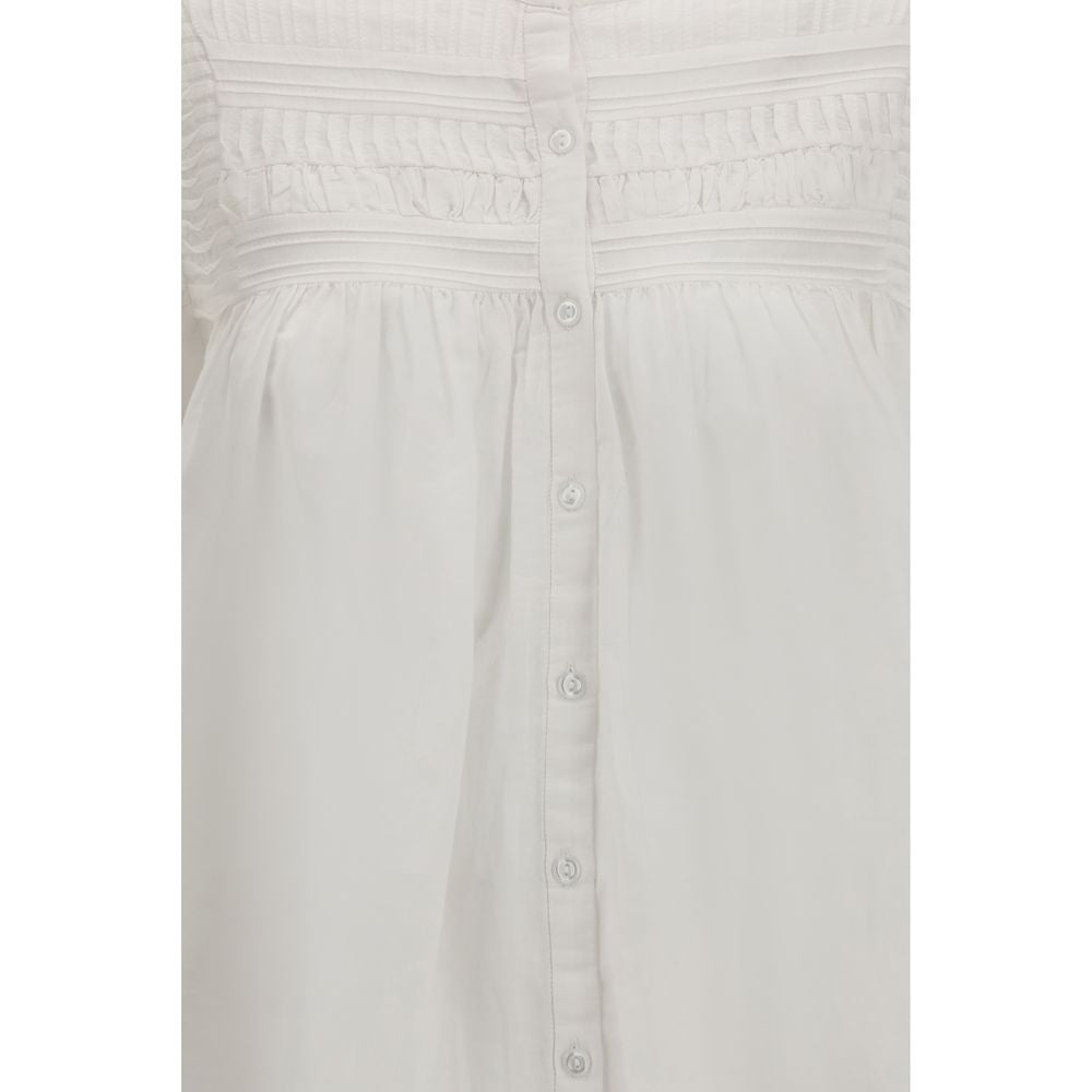 Marant Etoile White Cotton Blouse