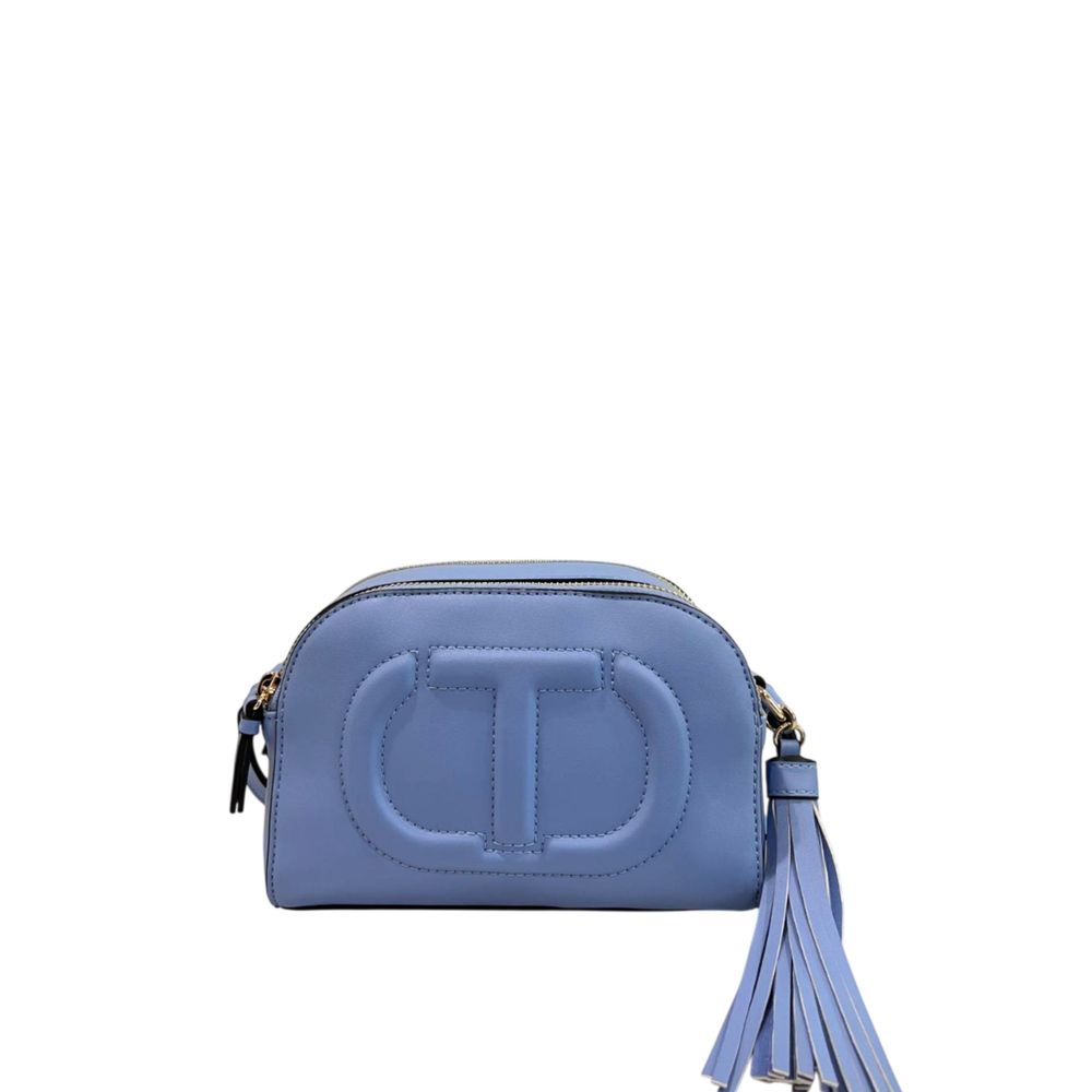Twinset Blue PU Women Crossbody