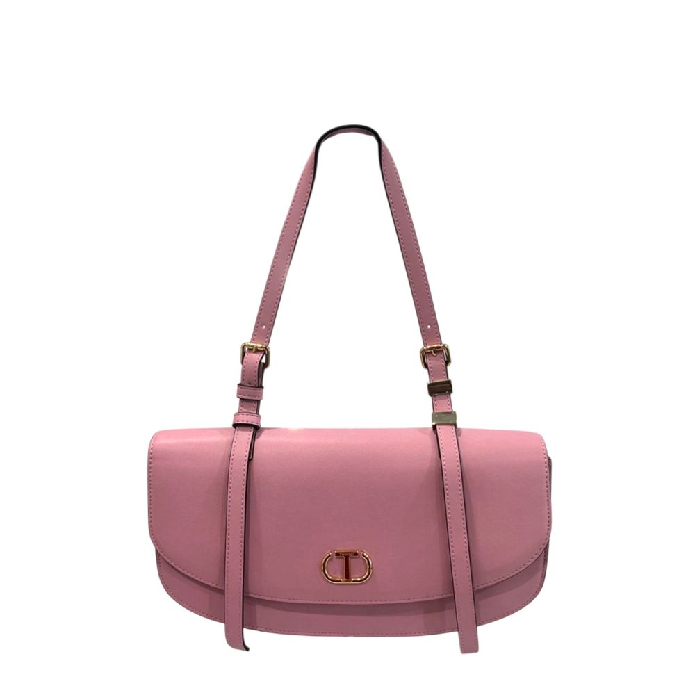 Twinset Pink PU Women Shoulder Bag