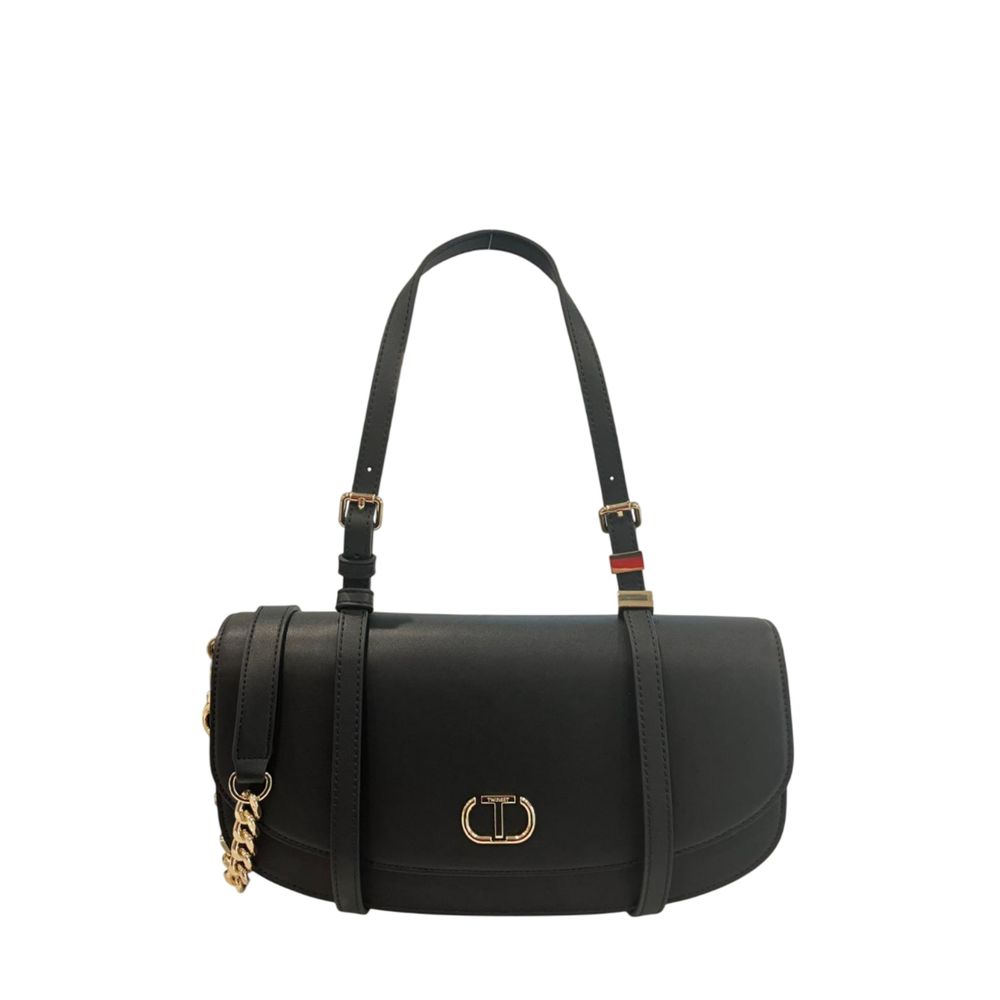 Sac bandoulière Twinset noir en PU pour femme