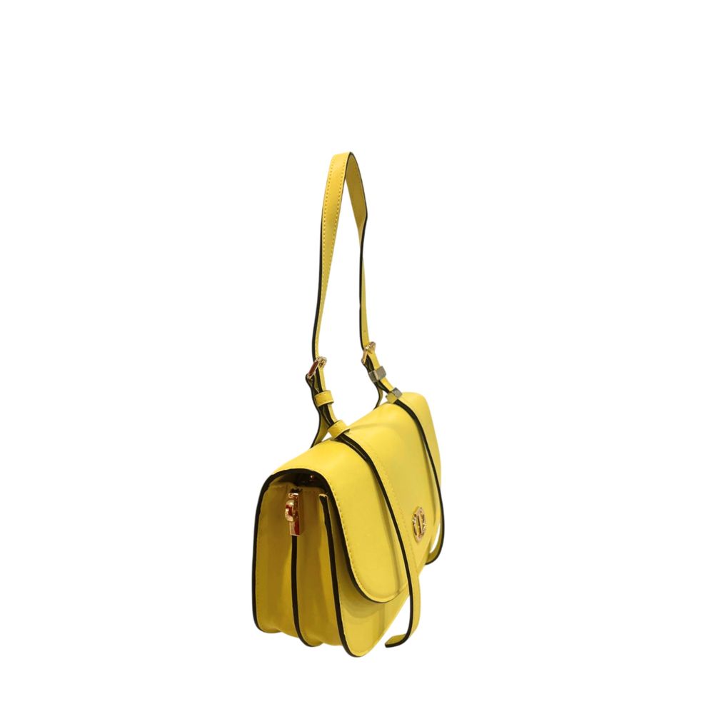 Sac bandoulière femme Twinset jaune en PU