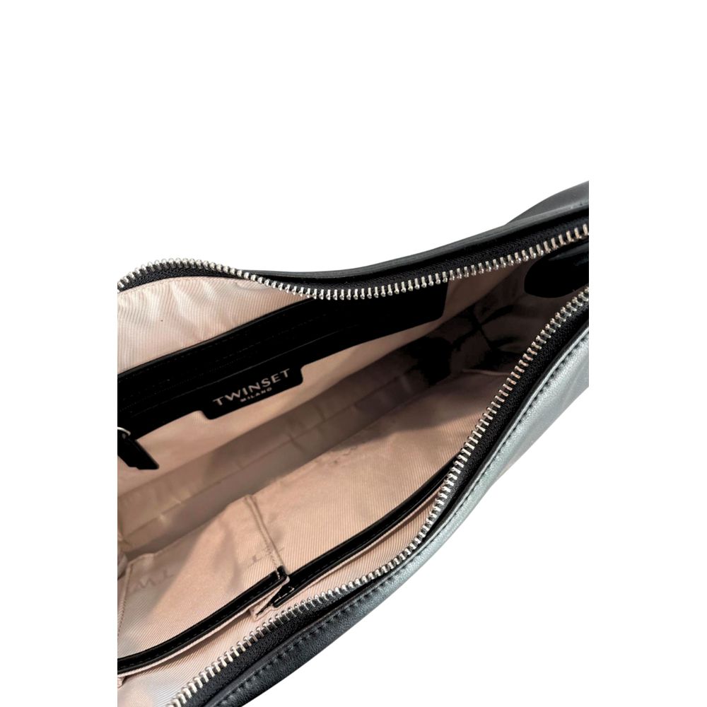 Sac bandoulière Twinset noir en PU pour femme