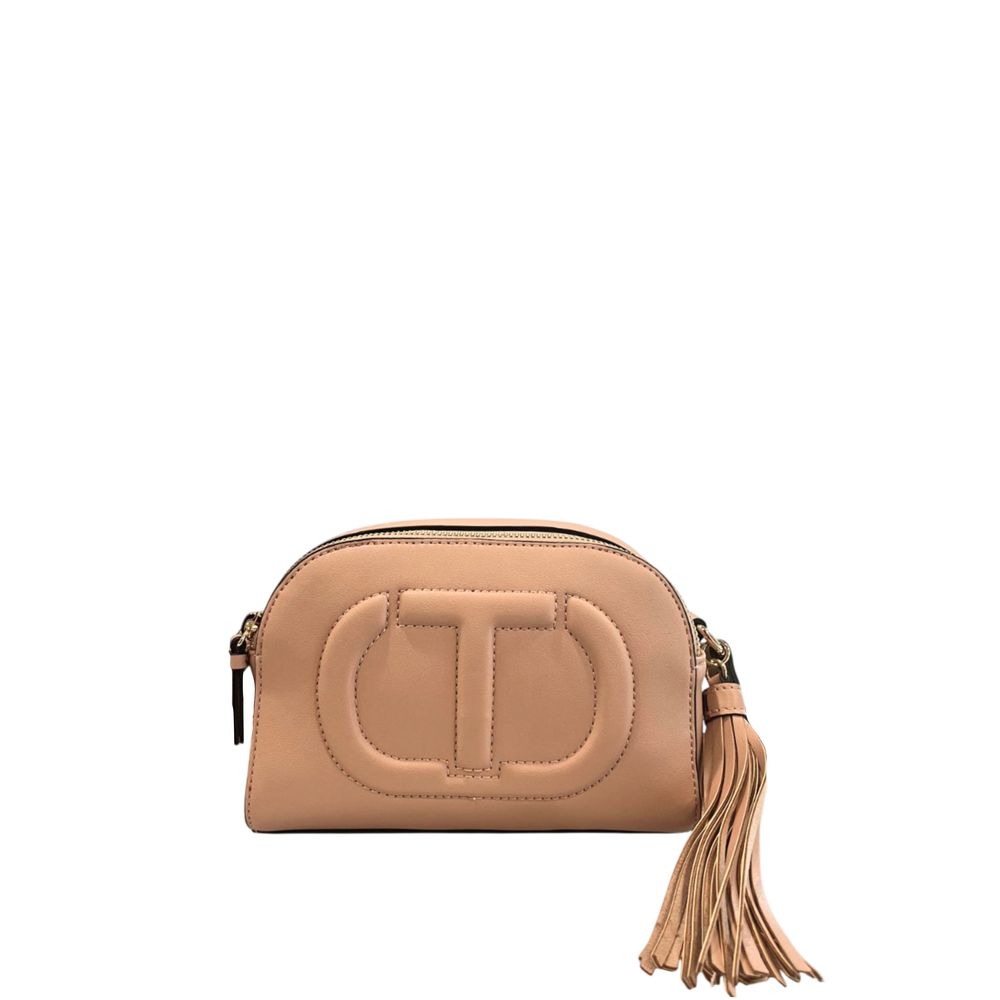 Twinset Pink Faux Leather Women Crossbody