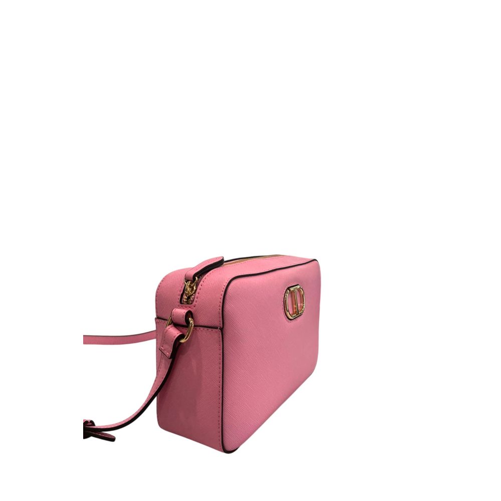 Twinset Pink PU Women Crossbody Bag