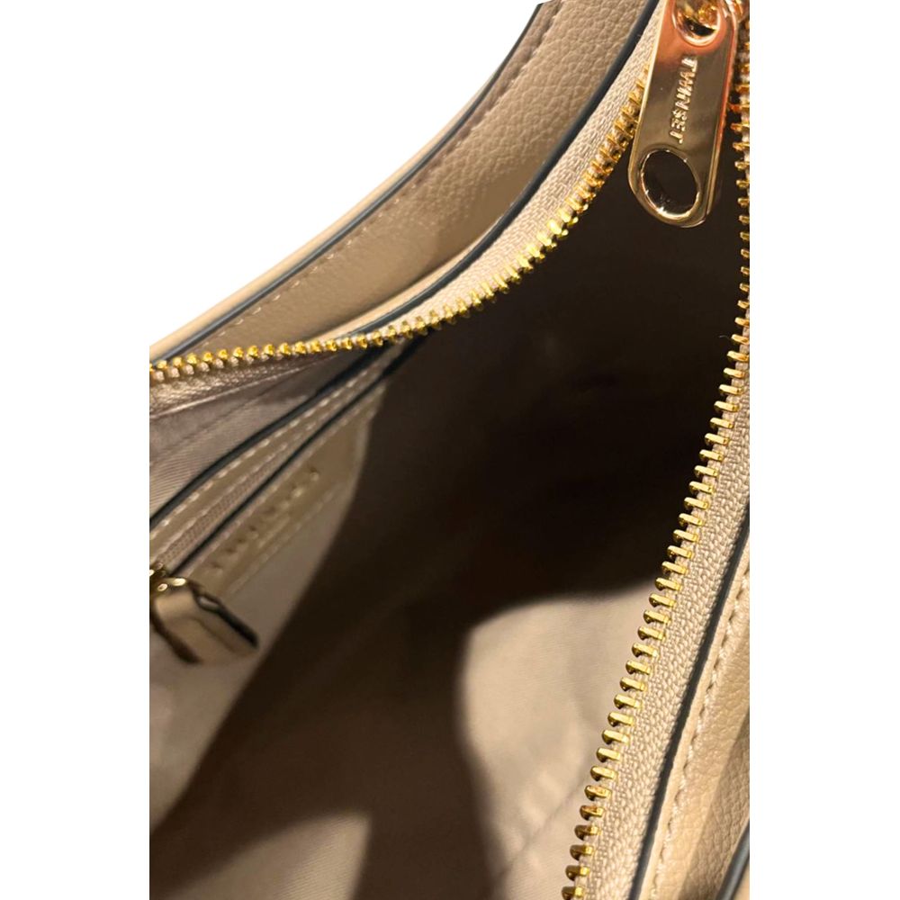 Sac bandoulière Twinset beige en PU pour femme