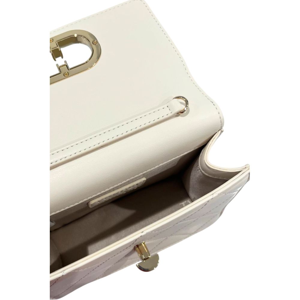 Sac bandoulière Twinset beige en PU pour femme