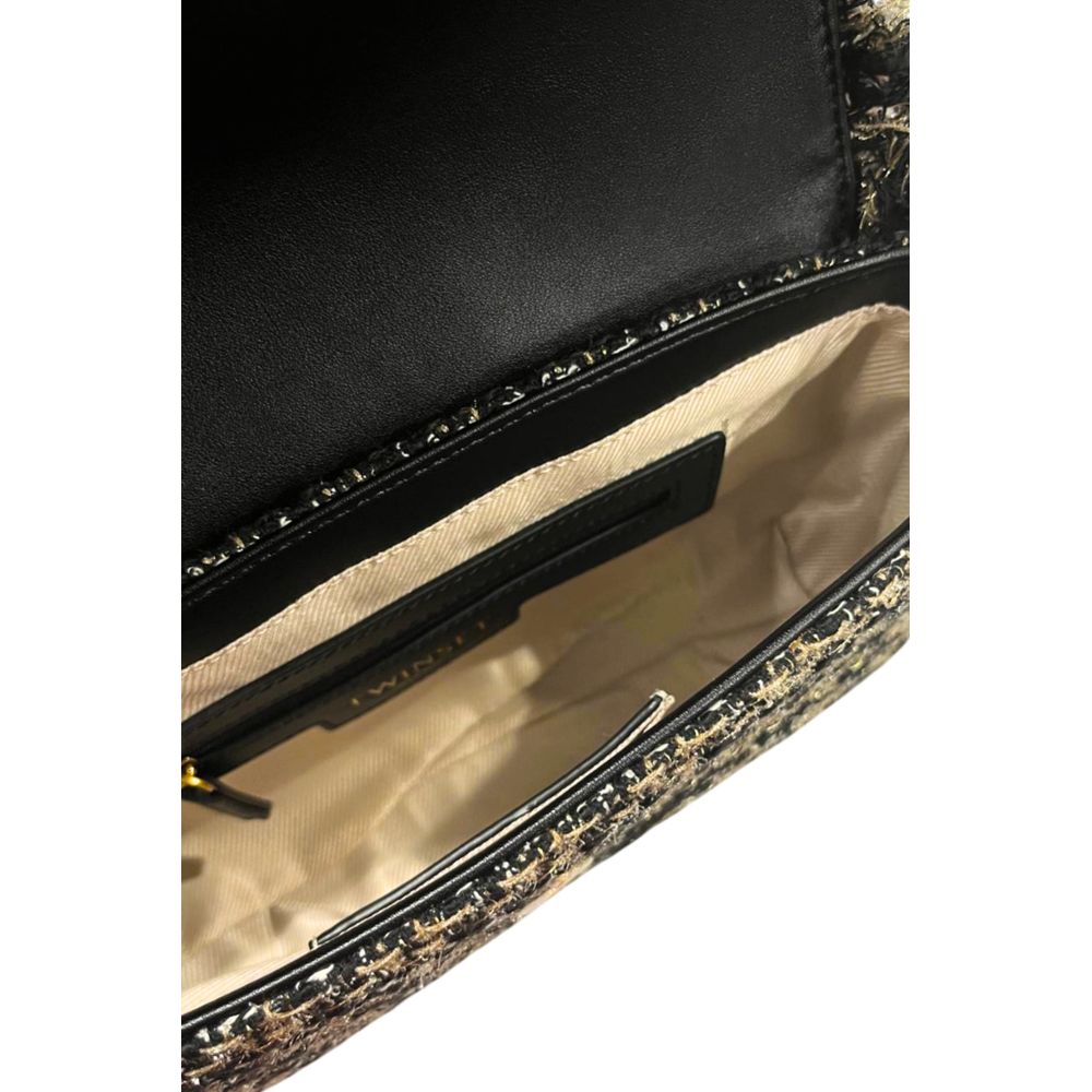 Sac bandoulière Twinset noir en PU pour femme