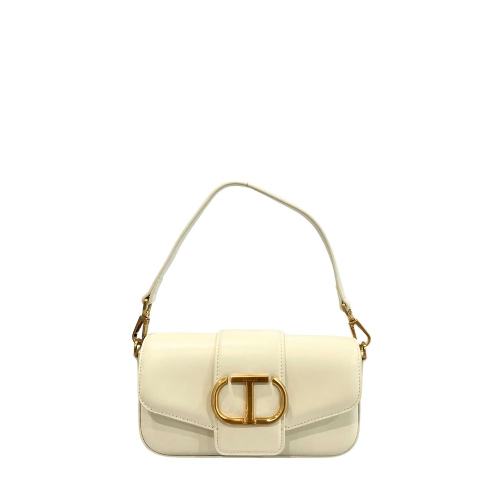 Twinset White Polyethylene Clutch Bag
