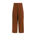 Pantalon décontracté en coton marron PINKO